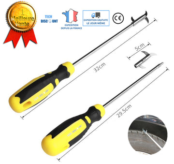 TD® Crochet de nettoyage de pneu tournevis voiture précision moto vélo entretien roue prévention des crevaisons grattoir réparation